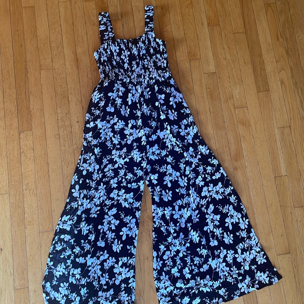 Lulus Floral Jumpsuit with side slits